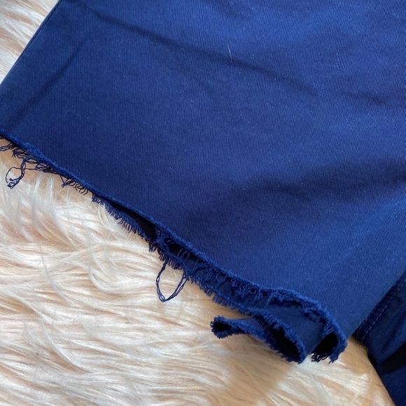 NWT L'Agence Ryland High Rise Navy Cut Off Shorts - Picture 6 of 11